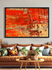 999Store abstract Red Canvas Painting FLP0356