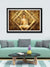 999STORE Fiber framed painting with frame lord gautam budha big large painting buddha paintings for living room (Canvas 36X54 Inches Black) BLF36540405