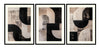 999Store Set of 3 Modern Abstract Geometric Wall Art – Premium Framed