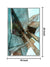 999Store floating frame abstract art vertical painting for wall (Canvas_White Frame_16X24 Inches )White016