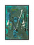 999Store floating frame abstract vertical painting for wall (Canvas_Black Frame_16X24 Inches )Black025