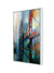 999Store floating frame abstract modern art vertical painting for wall (Canvas_White Frame_16X24 Inches )White030