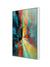 999Store floating frame abstract vertical painting for wall (Canvas_White Frame_16X24 Inches )White033