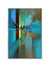 999Store floating frame abstract art vertical painting for wall (Canvas_White Frame_16X24 Inches )White034