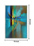 999Store floating frame abstract art vertical painting for wall (Canvas_White Frame_16X24 Inches )White034
