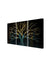 999Store Wooden Stretched Framed Wall Hanging Painting - Tree Black Art Panels - Set of 3 ( Canvas 54X30 Inches , Multicolour )