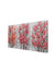 999Store Wooden Stretched Flower Red and Gray Art Panels with Frame Wall Hanging Painting (Set of 3, Canvas 54X30 Inches ) 3FCanvas119