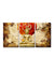 999Store canvas lord Gautam Buddha with background om symbol buddha wall frames for living room wall art painting buddha wall painting Set of 3 (Golden, Big Size 54X30 Inches)