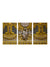 999Store Wooden Stretched Framed Wall Hanging Painting - Lord OF God - Set of 3 (Canvas 54X30 Inches, Multicolour)