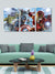 999Store wooden stretched 3 piece canvas painting large wall art Avengers Fight canvas paintings for living room big sizeWall Hanging Canvas Painting wall frames for living room