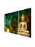 999Store canvas golden Meditating lord gautam buddha wall painting with frame for living room bedroom home wall decor big size buddha painting s set of 3