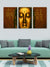 999Store printed Golden Buddha Face Wall Art buddha wall buddha wall painting living room big size set of 3 large wall hanging decor( Canvas_30X54 Inches )3FCanvas226