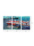 999Store wall Hanging wooden stretched Marine Ships Red and Gray scenary frames large painting for living room