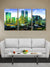 999Store Wooden Stretched Hanging Wall Art Painting with Frame - Set of 3 (Canvas 54X30 Inches)
