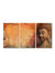 999Store canvas Brown buddha budha lord gautam buddha budha face painting with frame big size set of 3 large wall hanging decor wall arts set of 3
