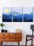 999Store Wooden Stretched  Sunset On The Mountain Wall Canvas Painting