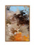 999Store floating frame abstract vertical painting for wall (Canvas_Golden Frame_16X24 Inches )Golden043