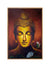 999Store floating frame lord gautam buddha with flower vertical painting for wall (Canvas_Golden Frame_16X24 Inches )Golden054