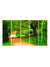 999Store painting for living room with frame Green Park nature wall painting art panels nature paintings for living room Set of 5 frames