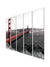 999Store paintings for living room big size painting for living room with frame  modern red Bridge wall art panels hanging painting Set of 5 frames