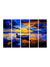 999Store Abstract Blue Boat painting for living room bedroom decoration items wall art panels hanging boat paintings for living room Set of 5 frames