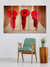 999Store painting for wall living room decoration items  Monks with red umbrella wall art panels hanging painting Set of 5 frames