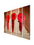 999Store painting for wall living room decoration items  Monks with red umbrella wall art panels hanging painting Set of 5 frames