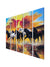 999Store frame for wall painting for wall decoration big size  Running Horses wall art panels hanging painting Set of 5 frames