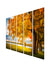999Store wall decoration living room decoration items  Yellow Leaves tree wall art panels hanging painting Set of 5 frames