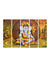 999Store wall decoration items for hall painting with frame  Lord Ganesha wall art panels hanging painting Set of 5 frames