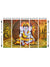 999Store wall decoration items for hall painting with frame  Lord Ganesha wall art panels hanging painting Set of 5 frames