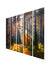 999Store painting for wall wall frame for bedroom  Green Forest wall art panels hanging painting Set of 5 frames
