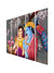 999Store home decor items for living room photo frames for living room  Radha Krishna wall art panels hanging painting Set of 5 frames