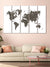 999Store room decoration items wooden wall decor set  World map wall art panels hanging painting Set of 5 frames