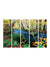 999Store home decor items painting with frame  Natural scenery wall art panels hanging painting Set of 5 frames