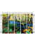999Store home decor items painting with frame  Natural scenery wall art panels hanging painting Set of 5 frames