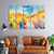 999Store 5 panel wall painting wall frames for living room with frame wall hanging SeaTop view colorful of lovers