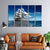 999Store 5 panel wall painting wall frames for living room with frame wall hanging sea boat