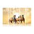 999Store 5 panel wall painting wall frames for living room with frame wall hanging Three brown Horse Run On The Sun