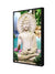 999Store floating frame blessing Gautam Buddha nature vertical painting for wall (Canvas_Black Frame_16X24 Inches )Black061