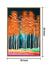 999Store floating frame tree with flying birds forest vertical painting for wall (Canvas_Golden Frame_16X24 Inches )Golden063