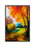 999Store floating frame nature landscape vertical painting for wall (Canvas_Black Frame_16X24 Inches )Black069
