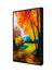 999Store floating frame nature landscape vertical painting for wall (Canvas_Black Frame_16X24 Inches )Black069