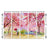 999Store 5 panel wall painting wall frames for living room with frame wall hanging colorful tree with river female and male - 999Store