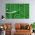999Store 5 panel wall painting wall frames for living room with frame wall hanging green Elephant face - 999Store