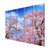 999Store 5 panel wall painting wall frames for living room with frame wall hanging item mountain with pink tree nature - 999Store