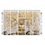 999Store 5 panel wall painting wall frames for living room with frame wall hanging lord buddha painting with frame Blessing Golden Color with flowers nature - 999Store