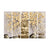 999Store 5 panel wall painting wall frames for living room with frame wall hanging lord buddha painting with frame Blessing Golden Color with flowers nature - 999Store
