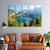 999Store 5 panel wall painting wall frames for living room with frame wall hanging mountain river view - 999Store