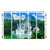 999Store 5 panel wall painting wall frames for living room with frame wall hanging mountain view waterfall nature - 999Store